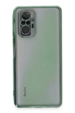 Uray store Xiaomi Redmi Note 10 Pro Kılıf Razer Lensli Silikon - Yeşil - Görsel 2