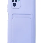 Uray store Xiaomi Redmi Note 10S Kılıf Kelvin Kartvizitli Silikon - Lila