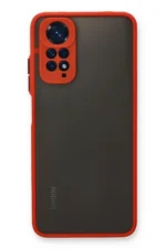 Uray store Xiaomi Redmi Note 11 Kılıf Montreal Silikon Kapak - Kırmızı