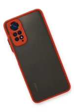 Uray store Xiaomi Redmi Note 11 Kılıf Montreal Silikon Kapak - Kırmızı - Görsel 3