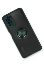 Uray store Xiaomi Redmi Note 11 Kılıf Montreal Yüzüklü Silikon Kapak - Yeşil - Görsel 2
