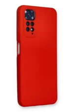 Uray store Xiaomi Redmi Note 11 Kılıf Nano içi Kadife Silikon - Kırmızı - Görsel 2