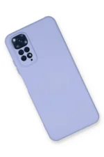 Uray store Xiaomi Redmi Note 11 Kılıf Nano içi Kadife Silikon - Lila - Görsel 3