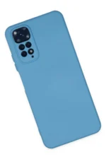 Uray store Xiaomi Redmi Note 11 Kılıf Nano içi Kadife Silikon - Mavi - Görsel 3