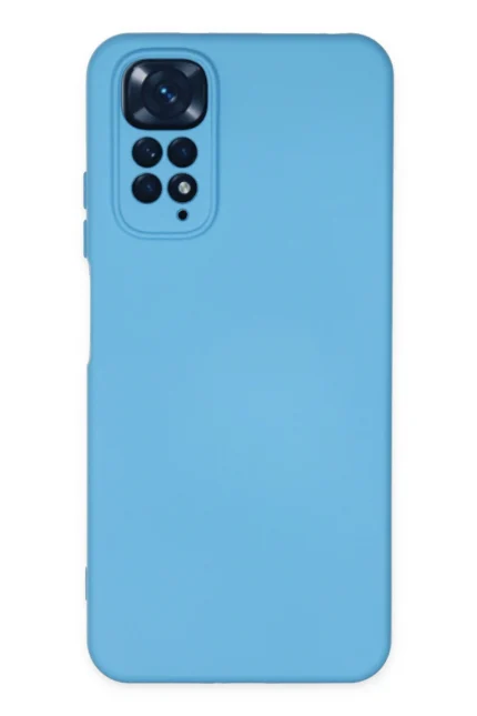 Uray store Xiaomi Redmi Note 11 Kılıf Nano içi Kadife Silikon - Mavi