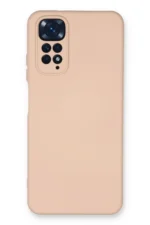 Uray store Xiaomi Redmi Note 11 Kılıf Nano içi Kadife Silikon - Pudra