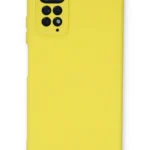 Uray store Xiaomi Redmi Note 11 Kılıf Nano içi Kadife Silikon - Sarı