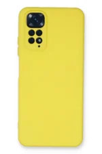 Uray store Xiaomi Redmi Note 11 Kılıf Nano içi Kadife Silikon - Sarı