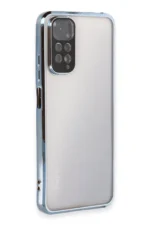 Uray store Xiaomi Redmi Note 11 Kılıf Razer Lensli Silikon - Açık Mavi