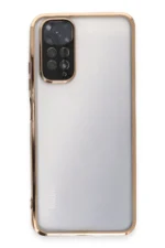 Uray store Xiaomi Redmi Note 11 Kılıf Razer Lensli Silikon - Gold - Görsel 2