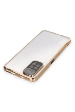 Uray store Xiaomi Redmi Note 11 Kılıf Razer Lensli Silikon - Gold - Görsel 3