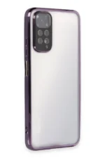 Uray store Xiaomi Redmi Note 11 Kılıf Razer Lensli Silikon - Mor