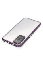 Uray store Xiaomi Redmi Note 11 Kılıf Razer Lensli Silikon - Mor - Görsel 3