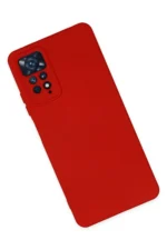 Uray store Xiaomi Redmi Note 11 Pro Kılıf Nano içi Kadife Silikon - Kırmızı - Görsel 2