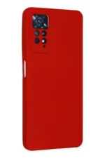 Uray store Xiaomi Redmi Note 11 Pro Kılıf Nano içi Kadife Silikon - Kırmızı - Görsel 3