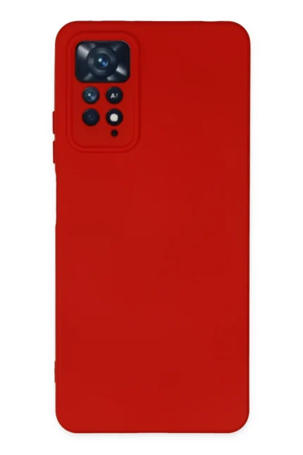 Uray store Xiaomi Redmi Note 11 Pro Kılıf Nano içi Kadife Silikon - Kırmızı