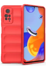 Uray store Xiaomi Redmi Note 11 Pro Kılıf Optimum Silikon - Kırmızı