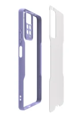Uray store Xiaomi Redmi Note 11 Pro Kılıf Platin Silikon - Lila - Görsel 2