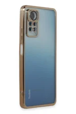 Uray store Xiaomi Redmi Note 11 Pro Kılıf Razer Lensli Silikon - Gold - Görsel 2