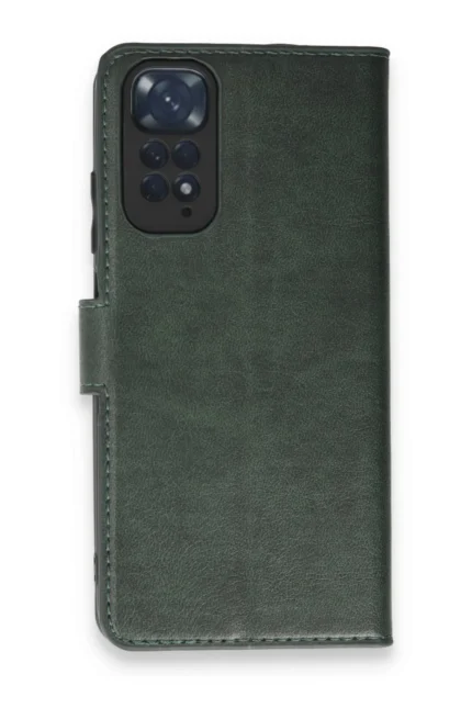 Uray store Xiaomi Redmi Note 11 Pro Kılıf Trend S Plus Kapaklı Kılıf - Yeşil