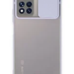 Uray store Xiaomi Redmi Note 11 Pro Plus 5G Kılıf Palm Buzlu Kamera Sürgülü Silikon - Lila