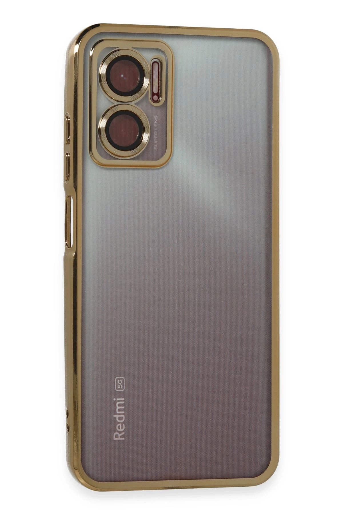 newface-xiaomi-redmi-note-11e-kilif-razer-lensli-silikon-gold-default Uray store Xiaomi Redmi Note 11E Kılıf Razer Lensli Silikon - Gold - Görsel 1