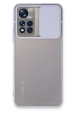 Uray store Xiaomi Redmi Note 11T Kılıf Palm Buzlu Kamera Sürgülü Silikon - Lila