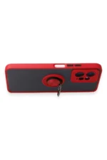 Uray store Xiaomi Redmi Note 12 4G Kılıf Montreal Yüzüklü Silikon Kapak - Kırmızı - Görsel 3