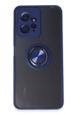 Uray store Xiaomi Redmi Note 12 4G Kılıf Montreal Yüzüklü Silikon Kapak - Lacivert