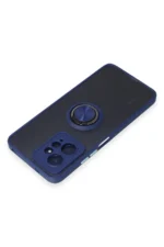 Uray store Xiaomi Redmi Note 12 4G Kılıf Montreal Yüzüklü Silikon Kapak - Lacivert - Görsel 4