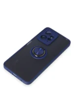 Uray store Xiaomi Redmi Note 12 4G Kılıf Montreal Yüzüklü Silikon Kapak - Lacivert - Görsel 5
