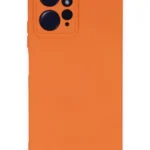 Uray store Xiaomi Redmi Note 12 4G Kılıf Nano içi Kadife Silikon - Turuncu