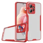 Uray store Xiaomi Redmi Note 12 4G Kılıf Platin Silikon - Kırmızı