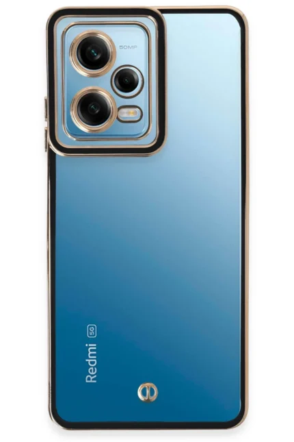Uray store Xiaomi Redmi Note 12 5G Kılıf Liva Lens Silikon - Siyah