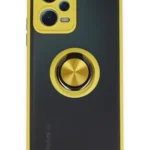 Uray store Xiaomi Redmi Note 12 5G Kılıf Montreal Yüzüklü Silikon Kapak - Sarı