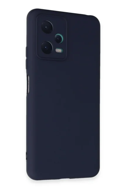 Uray store Xiaomi Redmi Note 12 5G Kılıf Nano içi Kadife Silikon - Lacivert