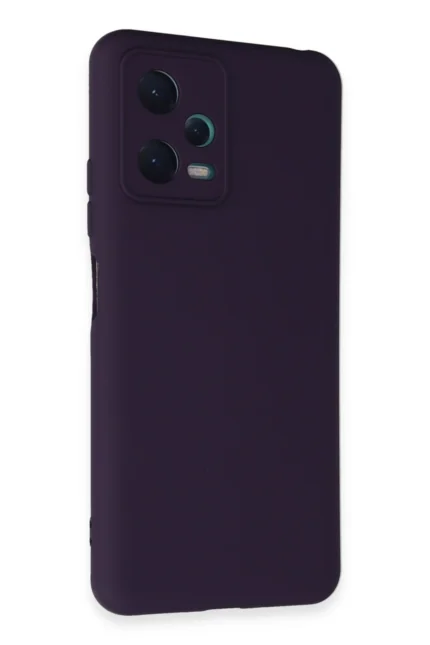 Uray store Xiaomi Redmi Note 12 5G Kılıf Nano içi Kadife Silikon - Mor
