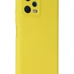 Uray store Xiaomi Redmi Note 12 5G Kılıf Nano içi Kadife Silikon - Sarı