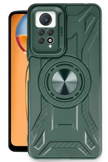 Uray store Xiaomi Redmi Note 12 Pro 4G Kılıf Lincoln Silikon - Koyu Yeşil
