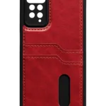 Uray store Xiaomi Redmi Note 12 Pro 4G Kılıf Sara Kartvizitli Deri Kılıf - Kırmızı