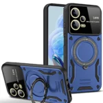 Uray store Xiaomi Redmi Note 12 Pro 5G Kılıf Joy Lens Standlı Kapak - Lacivert