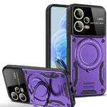 Uray store Xiaomi Redmi Note 12 Pro 5G Kılıf Joy Lens Standlı Kapak - Mor