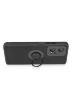 Uray store Xiaomi Poco X5 Pro 5G Kılıf Montreal Yüzüklü Silikon Kapak - Siyah - Görsel 3
