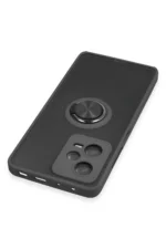 Uray store Xiaomi Poco X5 Pro 5G Kılıf Montreal Yüzüklü Silikon Kapak - Siyah - Görsel 4