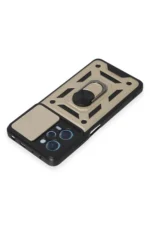 Uray store Xiaomi Redmi Note 12 Pro 5G Kılıf Pars Lens Yüzüklü Silikon - Gold - Görsel 4