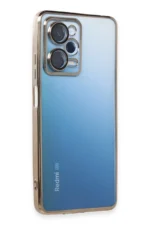 Uray store Xiaomi Redmi Note 12 Pro 5G Kılıf Razer Lensli Silikon - Gold - Görsel 2