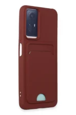 Uray store Xiaomi Redmi Note 12S Kılıf Kelvin Kartvizitli Silikon - Bordo - Görsel 2