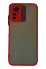 Uray store Xiaomi Redmi Note 12S Kılıf Montreal Silikon Kapak - Kırmızı