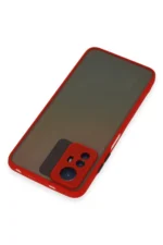 Uray store Xiaomi Redmi Note 12S Kılıf Montreal Silikon Kapak - Kırmızı - Görsel 5