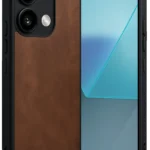 Uray store Xiaomi Redmi Note 13 4G Kılıf Aras Deri Kapak - Taba